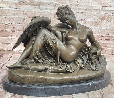 Carrier Belleuse Leda Und Schwan Bronzestatue Klassische Mythologie 1. Ausgabe