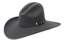 Tombstone 20X Western Cowboy Fur Felt Hat Gus Cassidy Robavacas Style - Granite