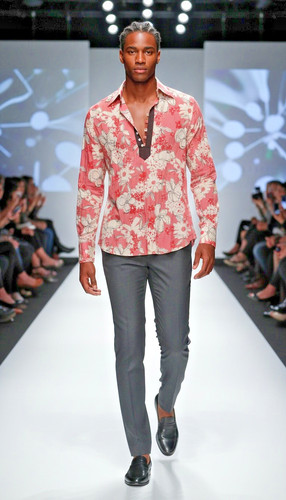 Ron n Ron Ron & Ron Rare Custom Made Button Down Floral Shirt M