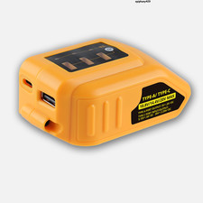 1X DCB094K 20V MAX Battery Charger USB Type-C Battery Adapter For Dewalt