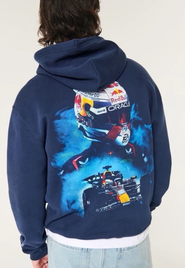 Hollister Red Bull Oracle Red Bull Racing Hoodie Navy Size S