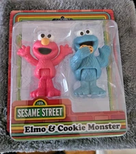 Just Play Sesame Street Friends 2 Pack Elmo & Cookie Monster 3" Posable Figures
