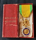 Military Medal 4th Republic Box WW2 French Military Medal in Box