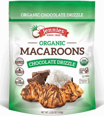 Organic Chocolate Drizzle Coconut aroons, | Dairy | Gluten