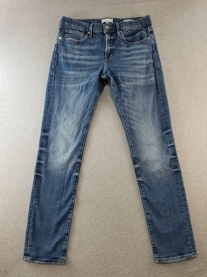 Frame Jeans Women's Sz 14/32 Blue Wash Slim Stretch Comfort Normcore Distressed