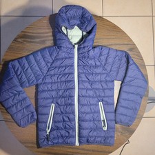 Mini Boden Boys 13-14 Puffer Jacket Hooded Outdoor College Navy Pack Away