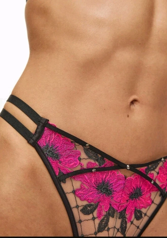 Tanga Ann Summers Boudoir Rose. Talla 10. Nuevo con etiquetas. Foto 3 de 4