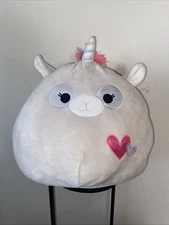 Squishmallow 12" Kate The Llamacorn Valentine's Day Plush - Official Kellytoy