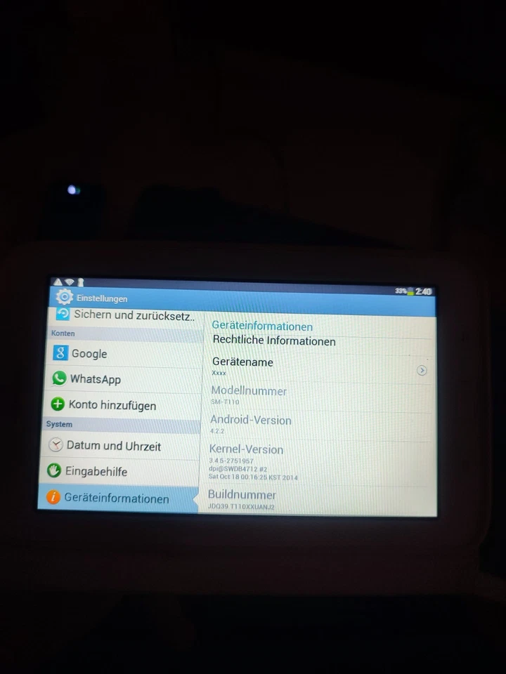 Samsung Galaxy Tab 3 7.0 · 8GB · Cellular, Foto 2 von 2