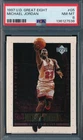 MICHAEL JORDAN 1997-98 UPPER DECK GREAT EIGHT #/800 PSA 8 INSERT CARD #G5!
