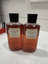 2 X Bath Body Works WHISKEY TOAST Men's 3 in 1 Face Hair Body Wash 10oz