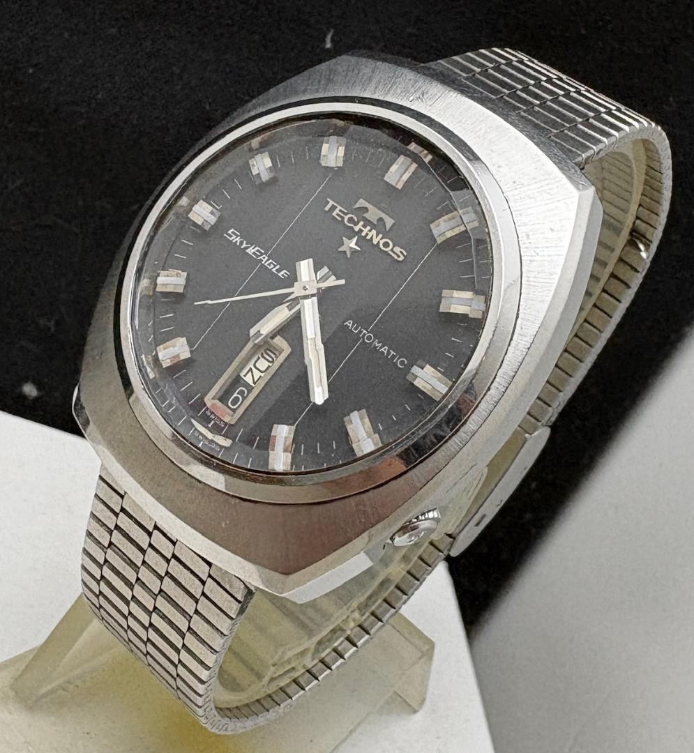 Technos Sky Eagle 70s Automatic Watch 3-Side Cut … - image 7