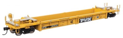 Spur H0 - Walthers Güterwagen Thrall Rebuilt 40' Well Car TTX DTTX - 8439 NEU
