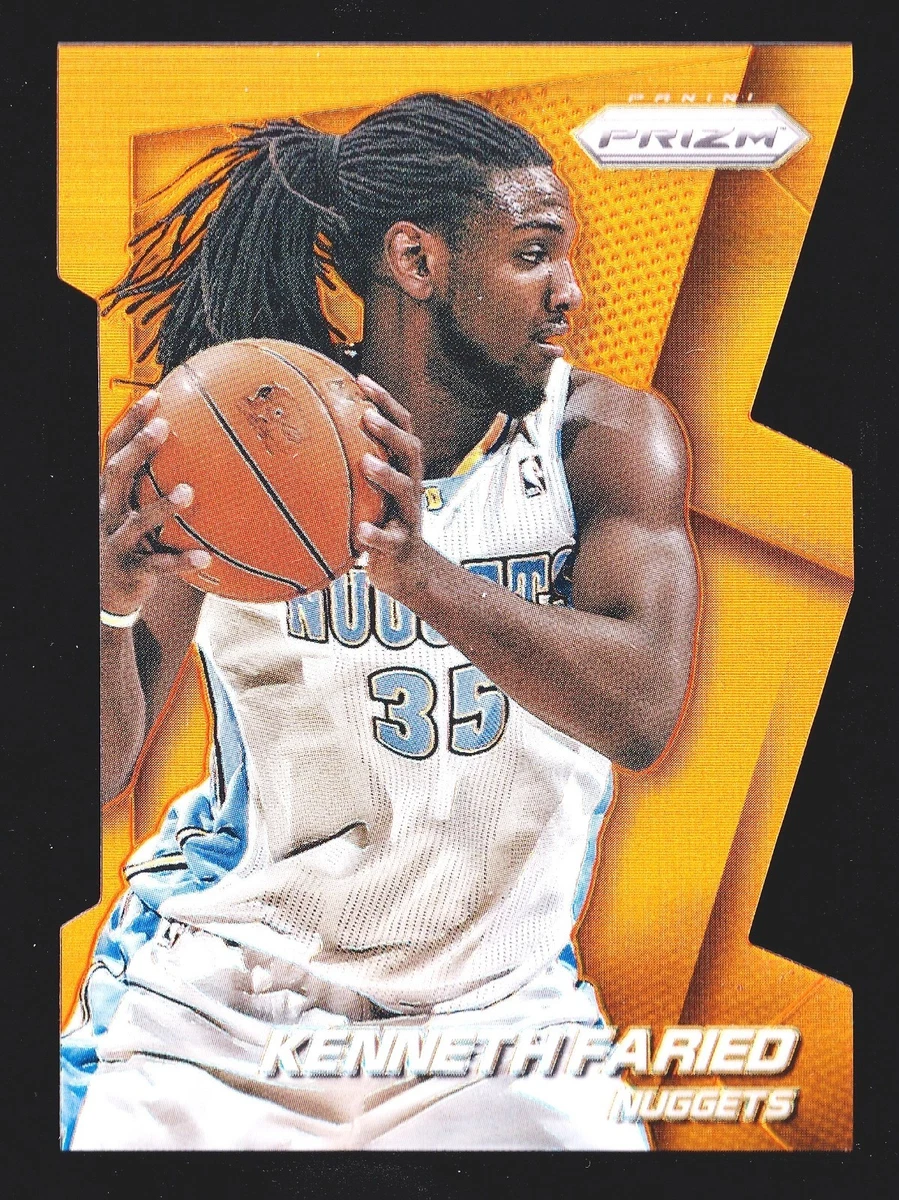2014-15 Panini Prizm Kenneth Faried #66 Die-Cut Orange Prizm 057/139 Nuggets