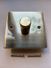 Polished Brass Hamilton Hartland 1 Gang 2 Way Dimmer Switch.