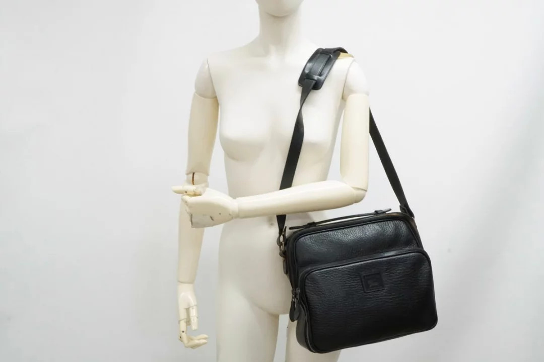 Burberry Vintage s 2Way Mini Briefcase Shoulder Handbag Leather Black *Yhz8966 thumbnail 3