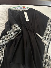 Tory Burch Ravena Beach Caftan Tunic Cover Up Swim Dress M/L New Without Tag