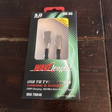 Wave Length USB To Type C Cable 3 Feet SKU 70040 Sealed
