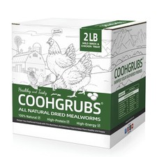 100 Natural Dried Mealworms, Non-GMO Meal Worms for Chickens, Ducks  Wild B...