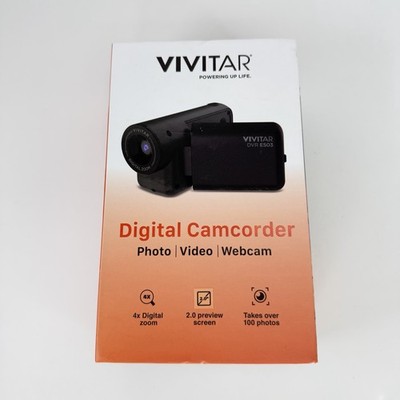 Vivitar Digital Camcorder 4x Zoom 2'' Preview Screen DVR E503 with Micro SD
