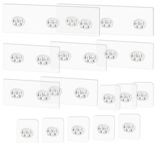 15 Pack Shower Caddy Adhesive Replacement - Strong Shower Shelf Adhesive Hooks