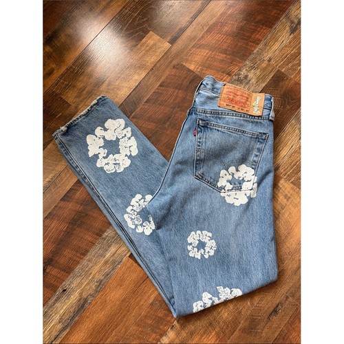 Levi's x Denim Tears 501 DT Cotton Wreath Jeans W32 L32 Rare Collaboration
