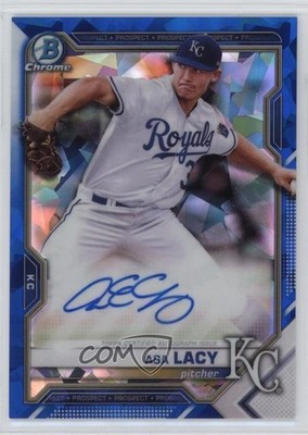 2021 Bowman Sapphire Chrome Prospects Asa Lacy #BSPA-AL Auto 01nw
