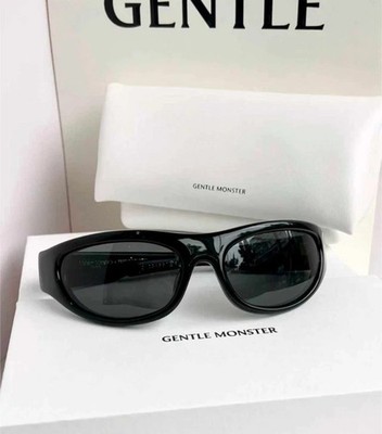 Gentle Monster Maison Margiela MM003 01 Sunglasses Black/Gray With Case New