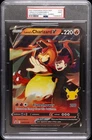 2021 POKEMON SWSH BLACK STAR PROMO #133 LANCE'S CHARIZARD V PSA 9