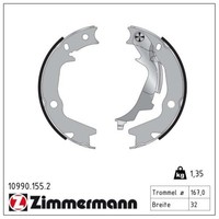 Zimmermann Bremsbacken Satz Handbremse Passend FüR Hyundai I20 Kia Soul |