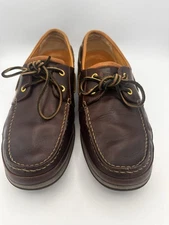 Mens Size 12M Sperry Top Sider Gold Cup Boat Shoe Brown 2 Eye 0579052 Leather