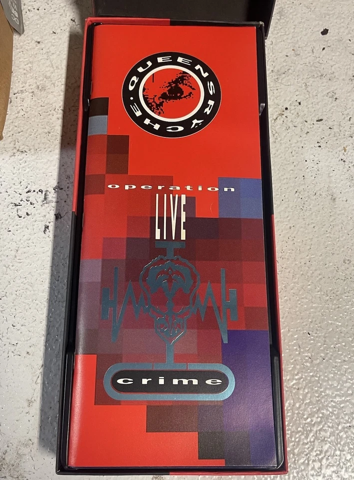 Queensryche Operation Livecrime 1991 Box Set. Cassette Tape/VHS Tape And Booklet - Image 2 of 3