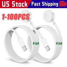 Type-C Cable Charger For Apple Watch3 4 5 6 7 SE 8 9 Ultra Magnetic Charging LOT