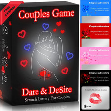 Couples Scratch-Off Card Game - 60 Romantic Date Night Ideas for Adults