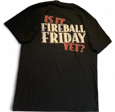 Fireball Cinnamon Whisky Graphic Tee Large Black  Is It Fireball Friday Yet 