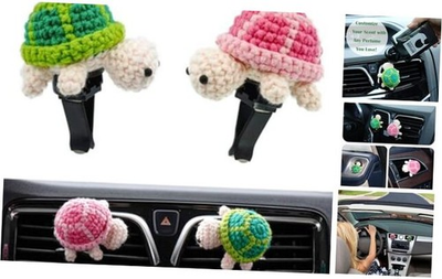 #ad Turtle Car Air Freshener Vent Clip 2 Pack Cute Soft Stuffed Animals $22.14