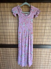 Kimchi Blue Urban Outfitters Floral Smocked Off Shoulder Midi Dress