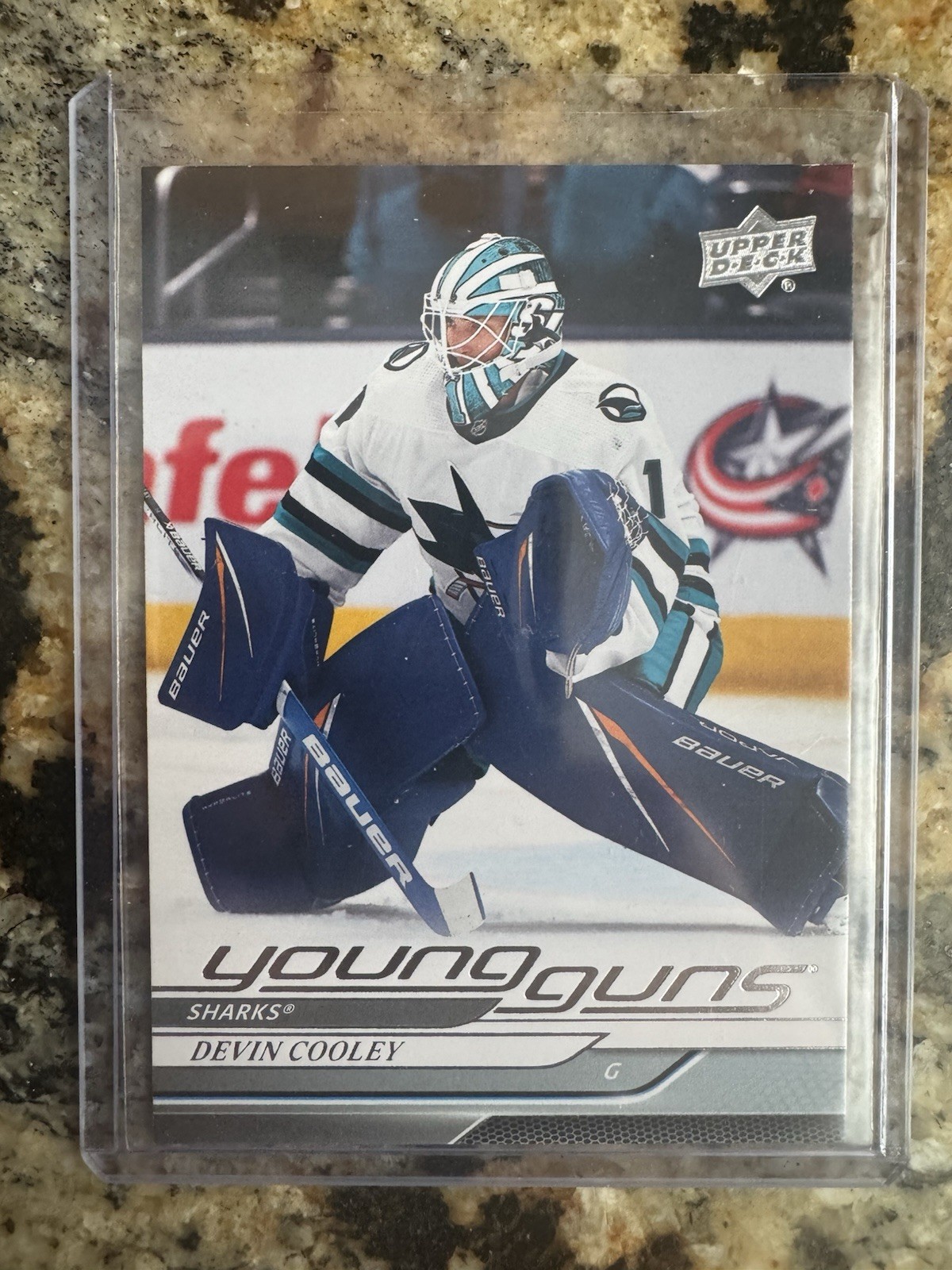 2024-25 Upper Deck Series 2 Devin Cooley Young Guns San Jose Sharks Rookie #473