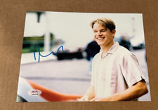 FOTO FIRMADA POR MATT DAMON CAZA DE BUENA VOLUNTAD 8X10 CERTIFICADO DE AUTENTICIDAD PSA/ADN CERTIFICADO DE AUTENTICIDAD