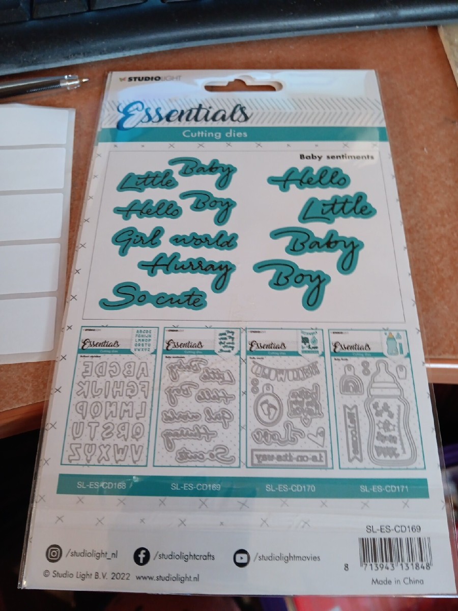 CUTTING DIES FOR SCRAPBOOKING ESSENTIALS (J1148) BABY SENTIMENTS