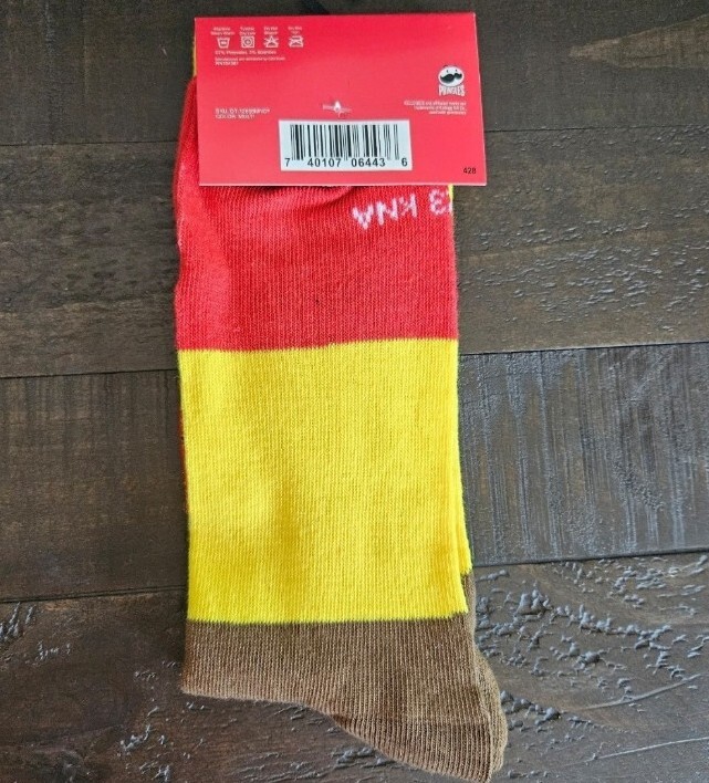 Pringles Crew Socks Unisex Mens 6-12 Fun Novlety Socks Gift image 3