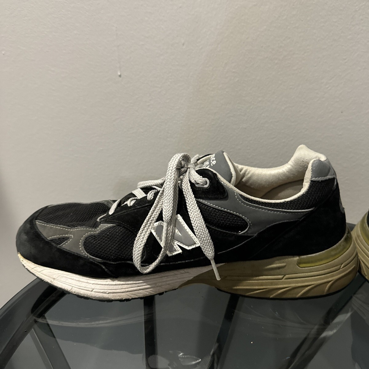 Size 12.5 - New Balance 993 Made In USA Black White for sale Size 12.5 - New Balance 993 Made In USA Black White for sale