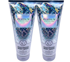 2 BATH  BODY WORKS PLATINUM MOISTURIZING BODY WASH SHEA BUTTER 10 FL OZ NEW