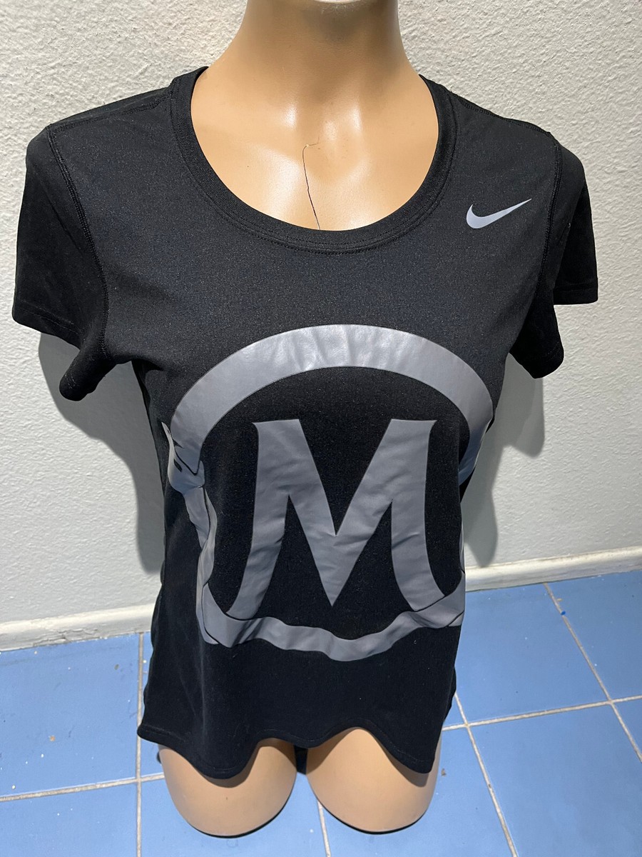 NIKE Black w/ M Snake Graphics Short Sleeve Polyester Tshirt