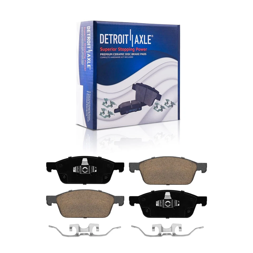 Kit de rotores de freio dianteiro e pastilhas de freio de cerâmica para 2014-2016 Ford Transit Connect - Imagem 4 de 4