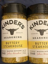 2 Kinder's Buttery Steakhouse Seasoning 5.5 oz Ex 5/2026 Dry Spice Rub
