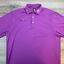 miniatura 1  - Foot Joy Mens Athletic Fit Purple Solid Pocket Golf Shirt Polo Lightweight Large