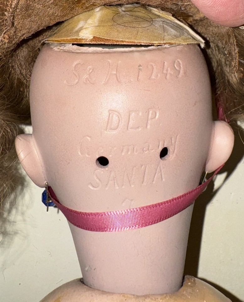 Poupée Ancienne Simon & Halbig - Modèle Santa 1249, 45 Cm, Porcelaine