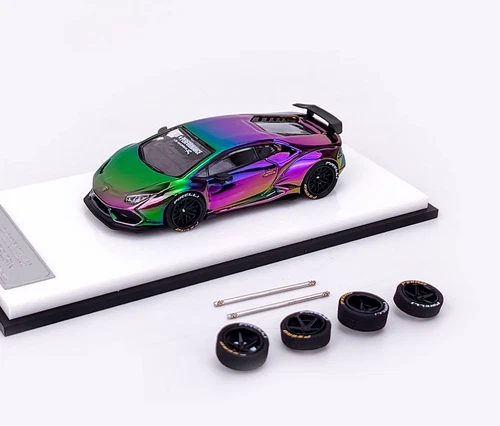 King 1:64 Purple LP610 Huracan LBWK Racing Sports Model Diecast Metal Car - Picture 16 of 20