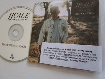 J.J. Cale Featuring Eric Clapton    Roll On. Warner Music  Promo CD Single